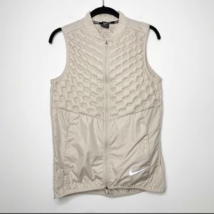 Nike Men’s Aeroloft Reflective Packable Running Vest Desert Sand size Small